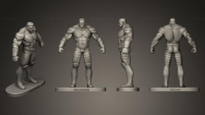 Статуэтки герои, монстры и демоны (Колосс, STKM_0165) 3D модель для ЧПУ станка